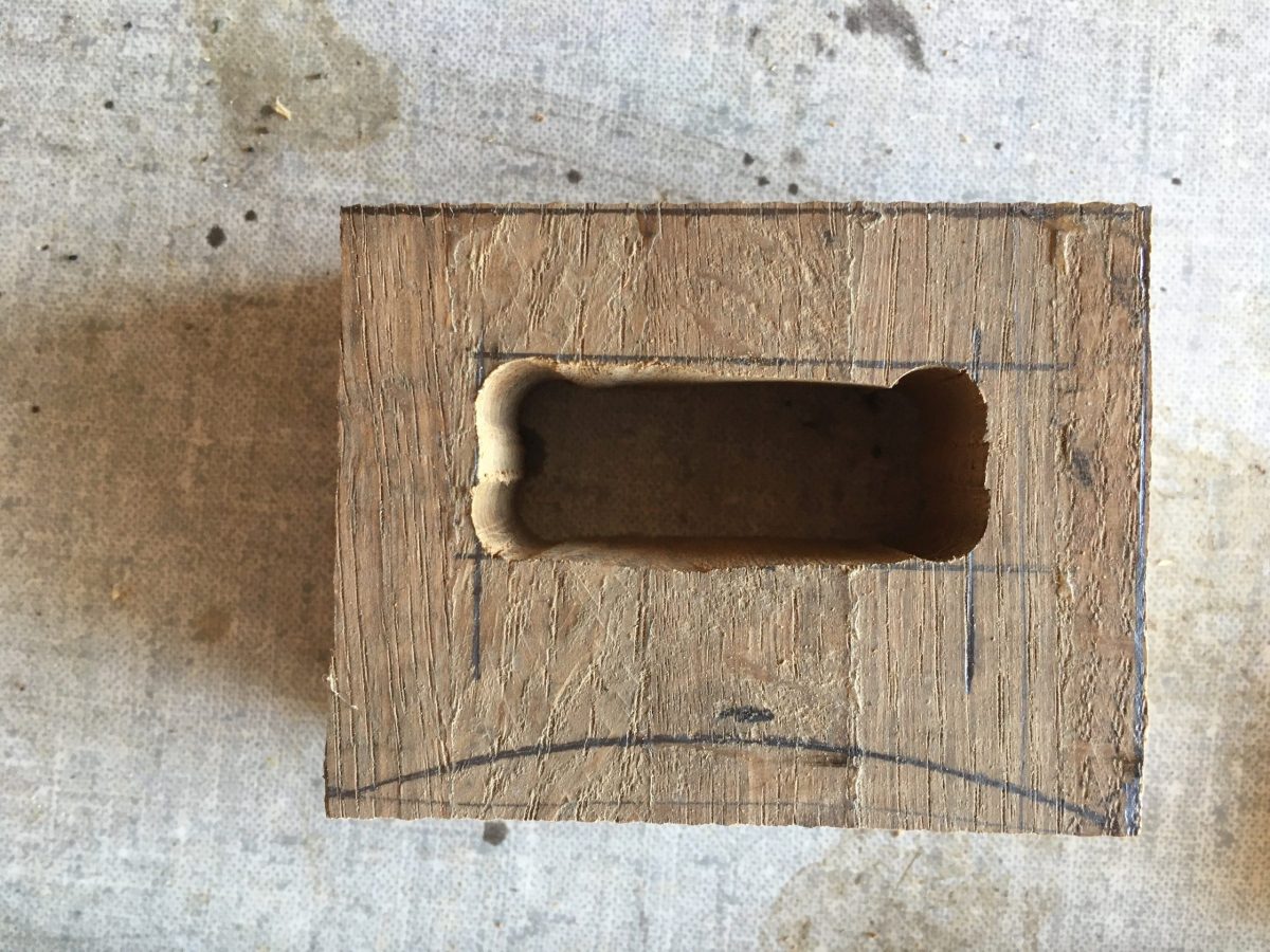 Neuer Gegengriff aus Eiche roh